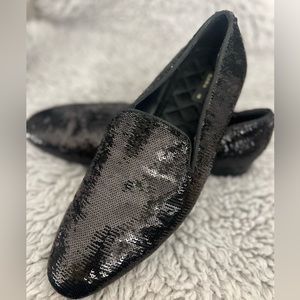 Zara sequin loafers